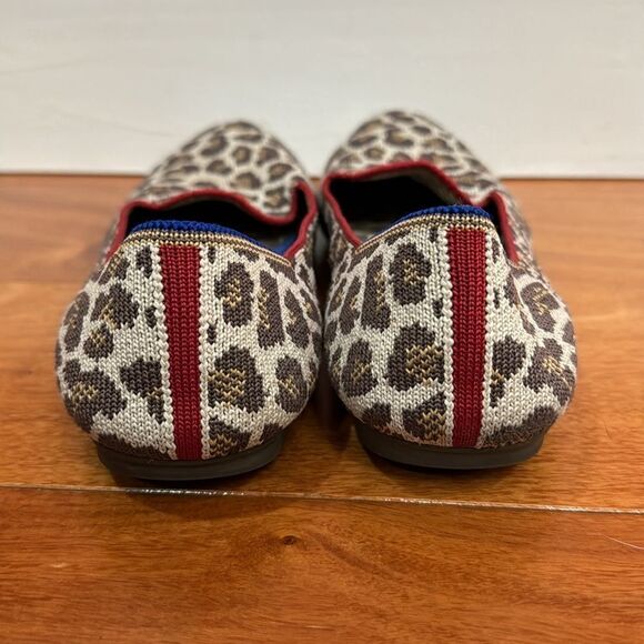 Rothys Mocha Spot Animal Leopard Print Round Toe Flat Shoe‎ Loafers Size 8 main image 5